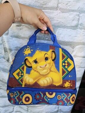 Vintage The Lion King Simba Dual Comparment Soft Side Lunch Bag